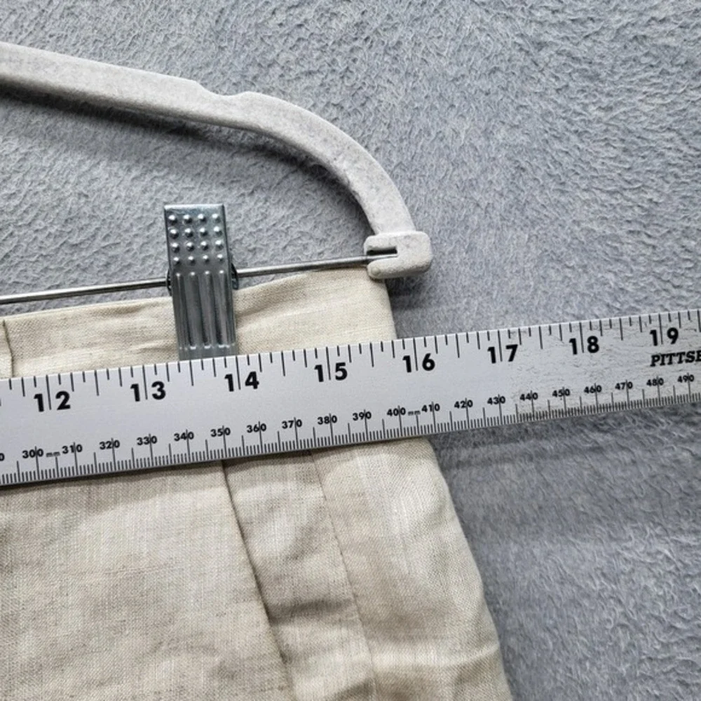 Banana Republic Women Pants 0 Beige Linen Dress Pants‎ Button 28